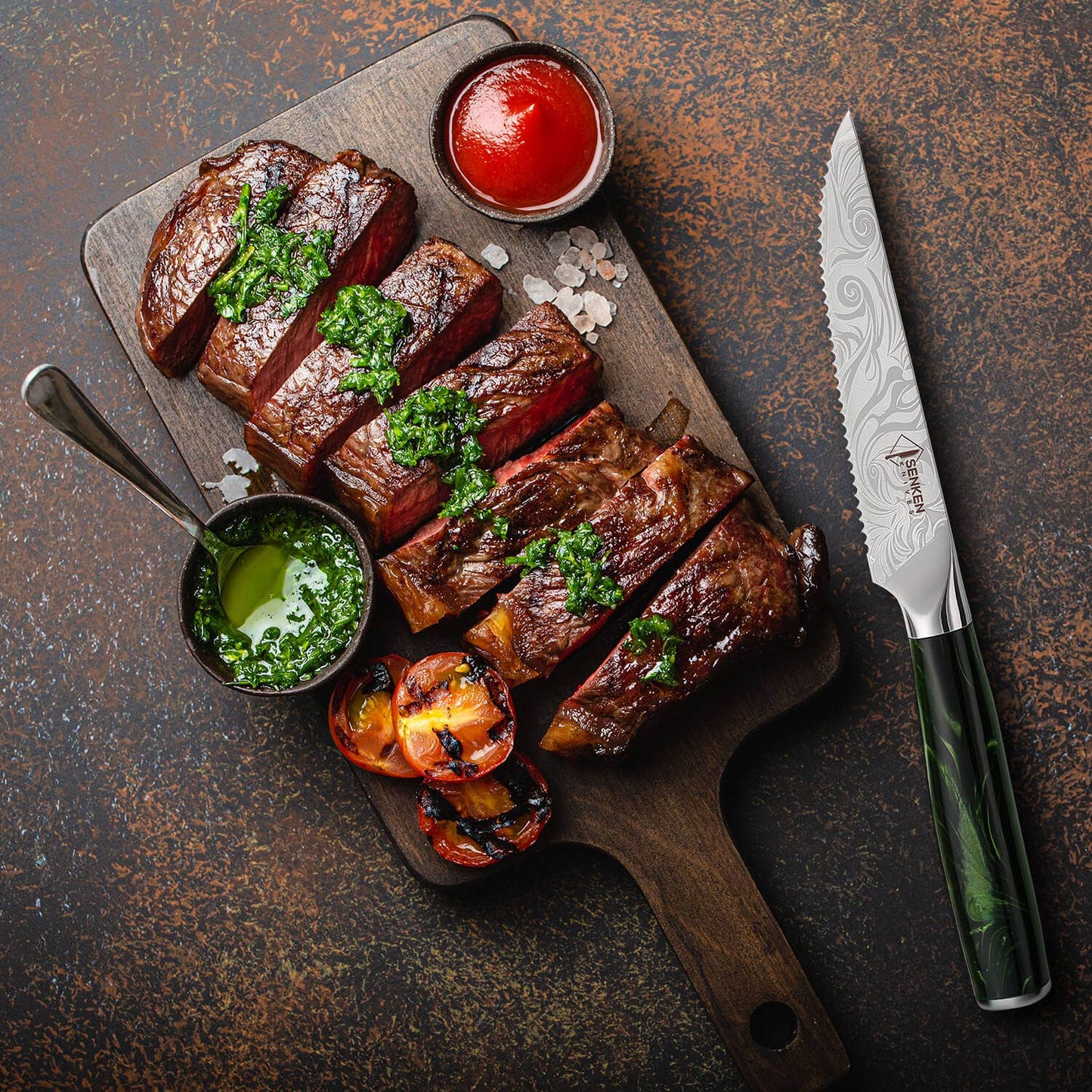 "Wasabi" High Carbon Steel Steak Knife Set with Gift Box