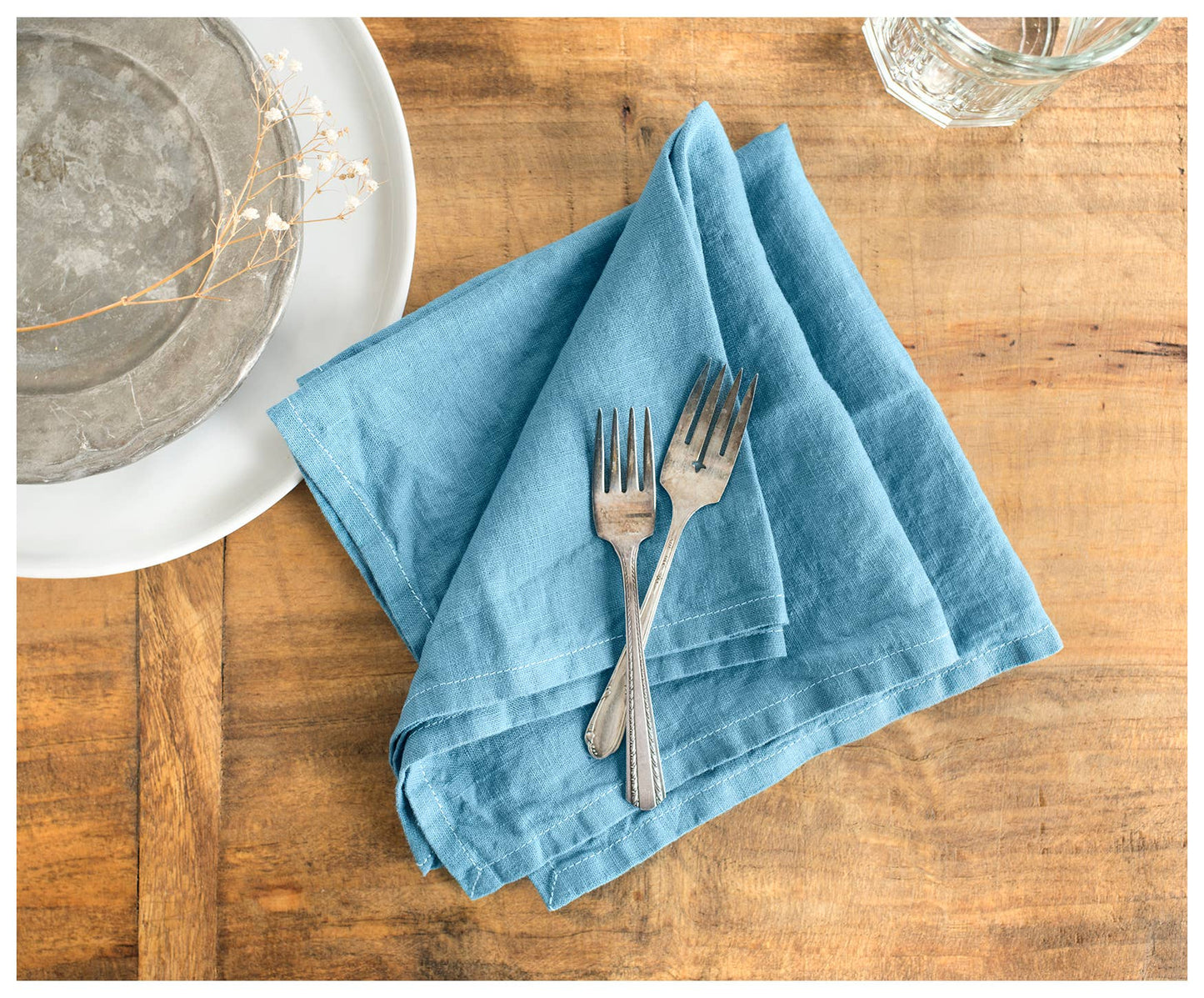 Indigo Linen Napkin - Set of 2-