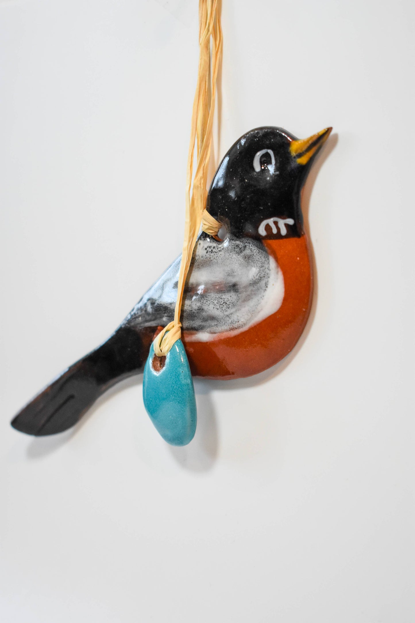 Robin with Egg Ornament