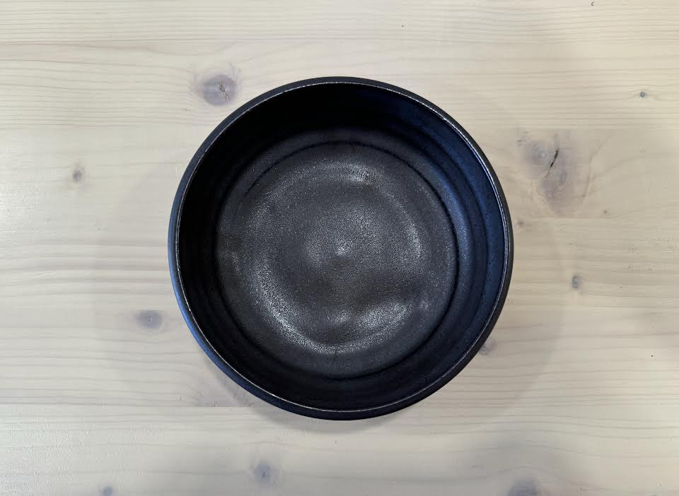 Gravesco Pottery - black shallow dish