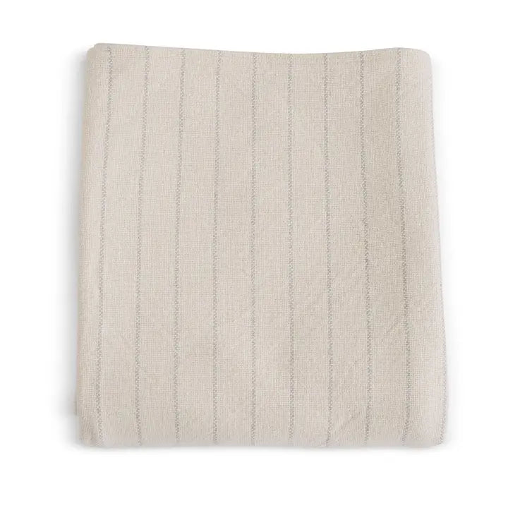 Evangeline - Pinstripe Cotton Bed Blanket