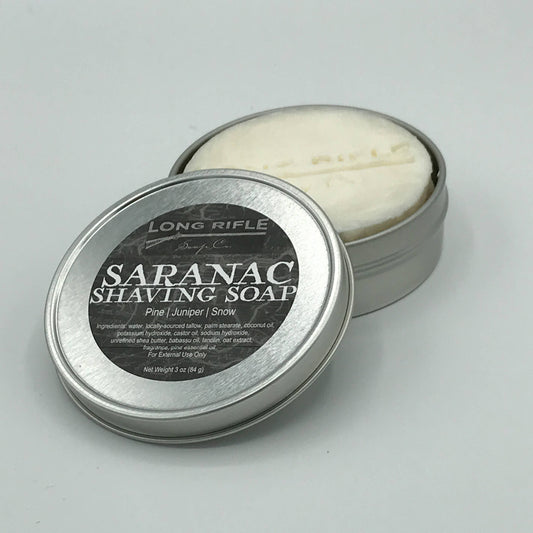 Saranac Black Label Premium Shaving Puck