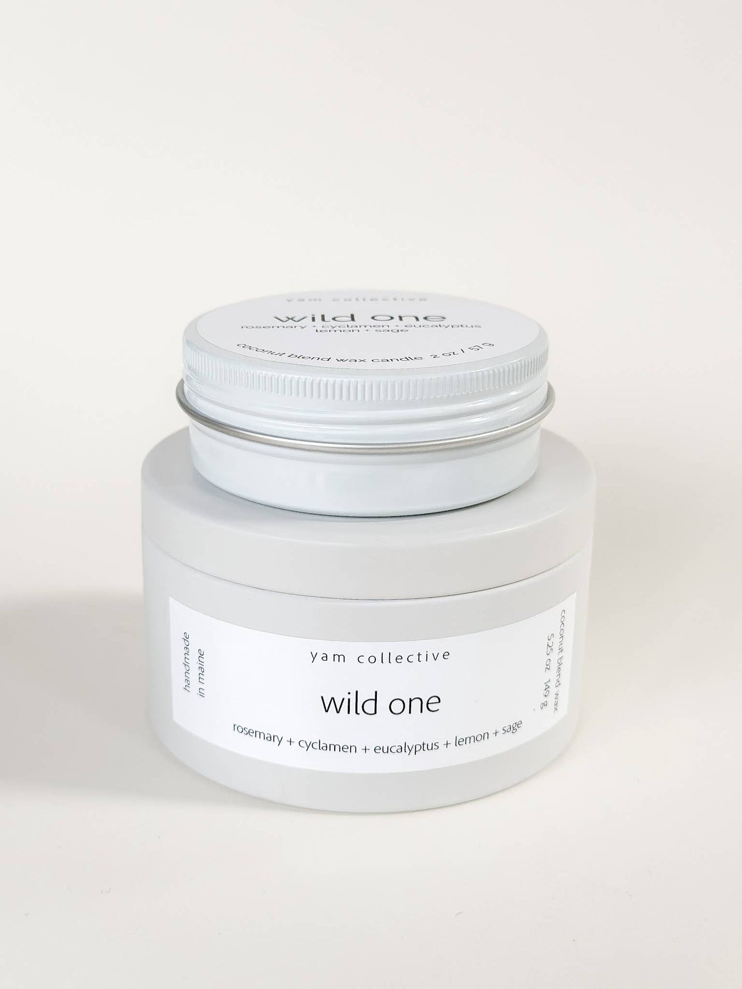 Wild Sage Tin Candle - WILD ONE earthy herbal blend