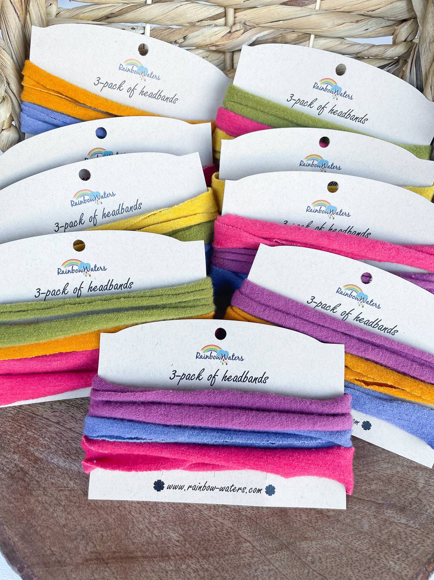 3-pack Merino Wool Boho Headbands