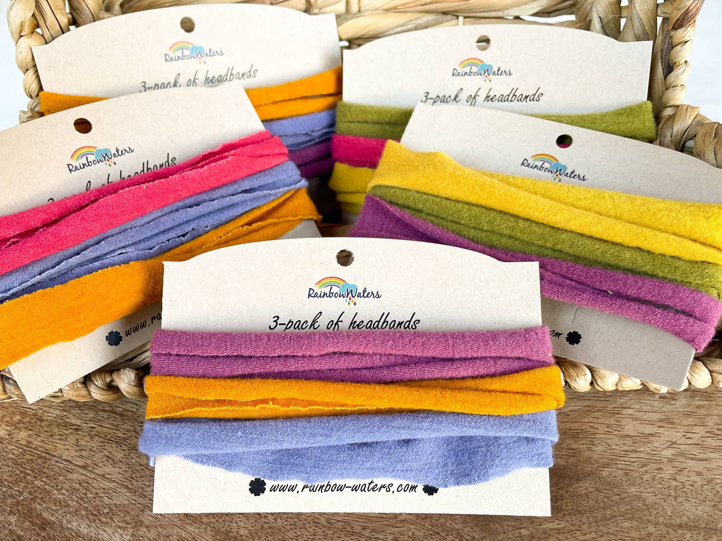3-pack Merino Wool Boho Headbands