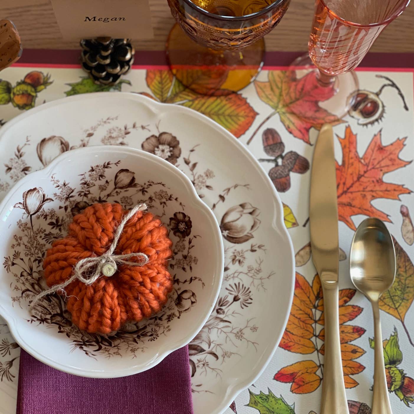 Fall Leaves Paper Placemats (Set of 20)