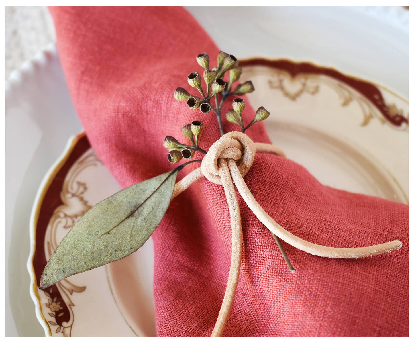 Anita Linen Napkin- Set of 2- English Rose