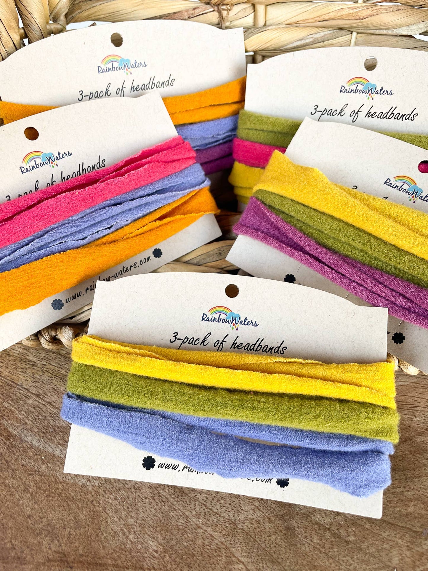 3-pack Merino Wool Boho Headbands