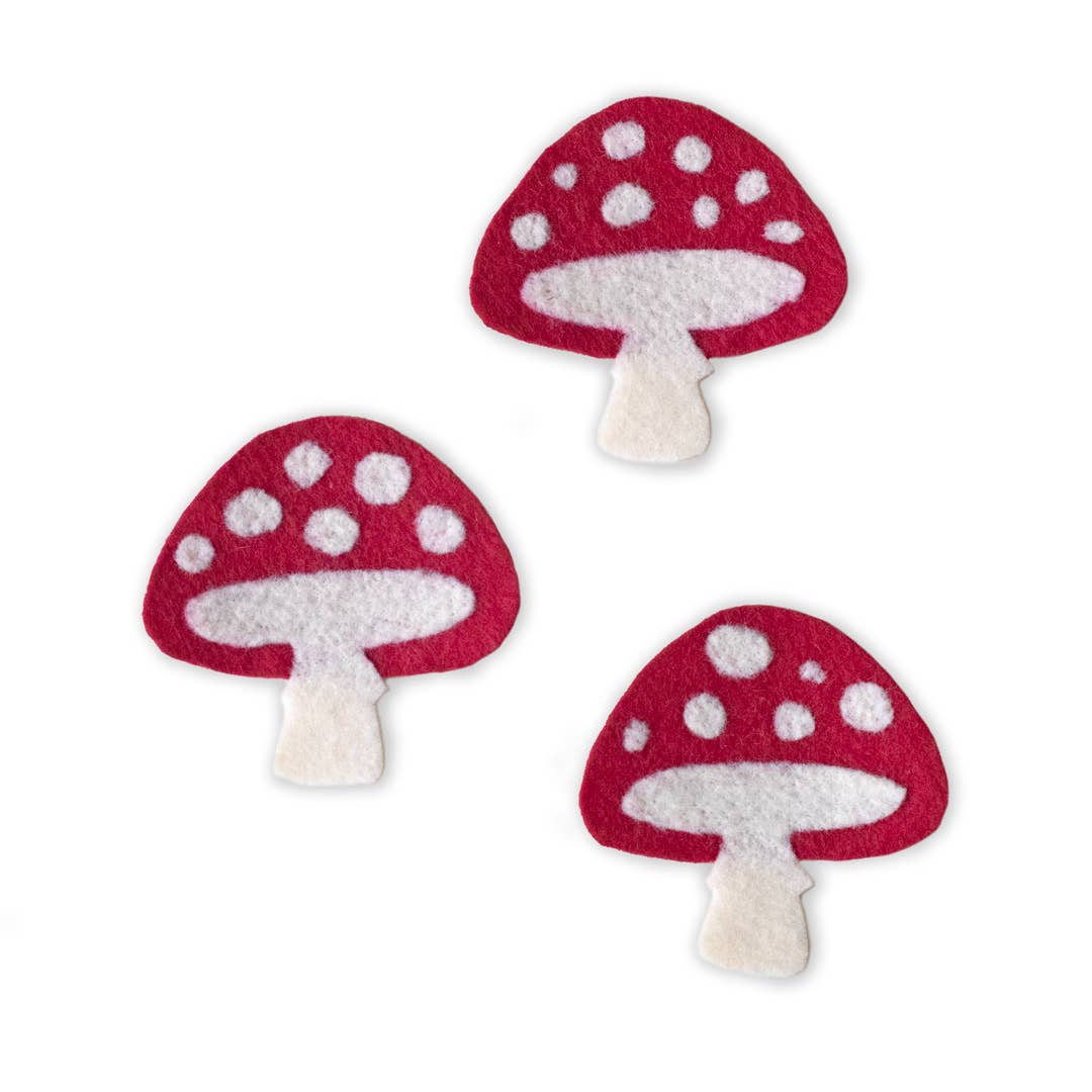 Mushroom Iron-On Felt Patch