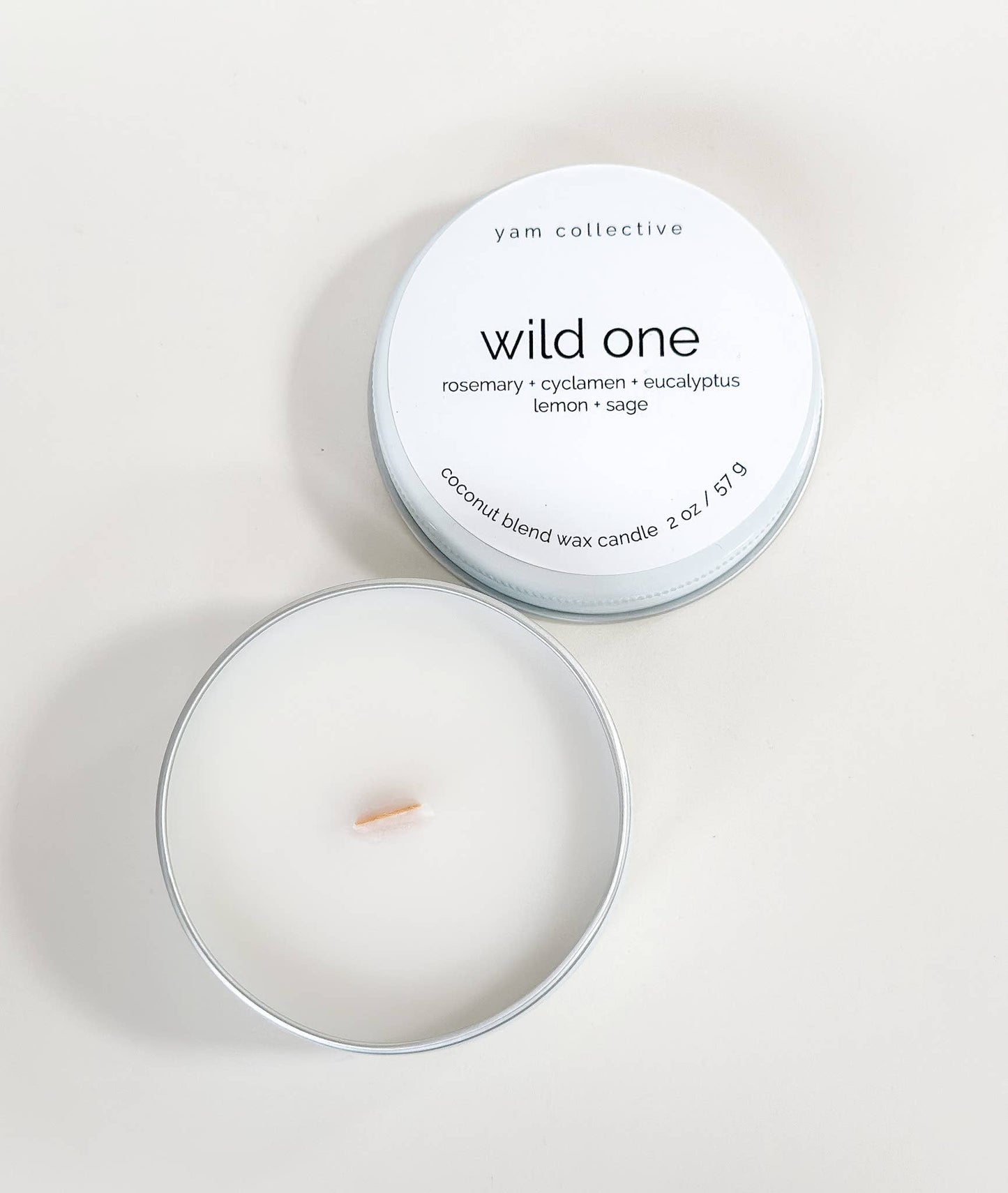 Wild Sage Tin Candle - WILD ONE earthy herbal blend