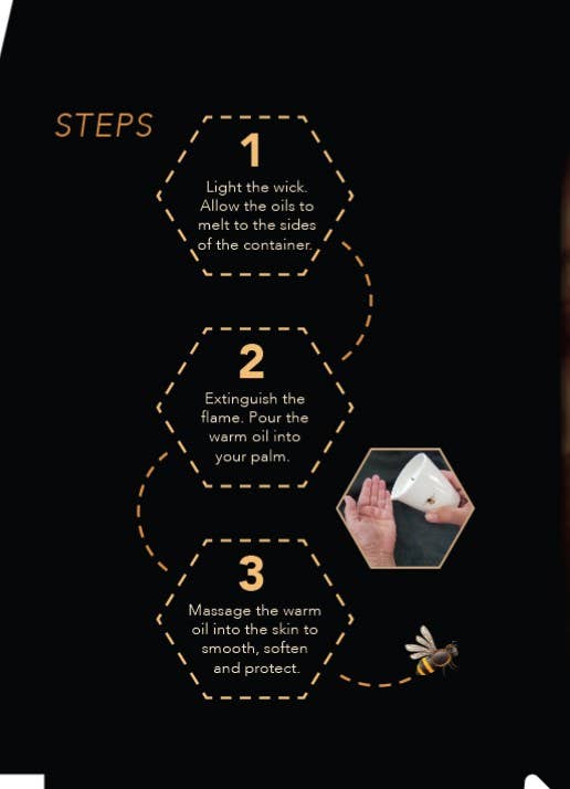 Bee Illuminated Lotion Candle - Great for Holiday Gifts!