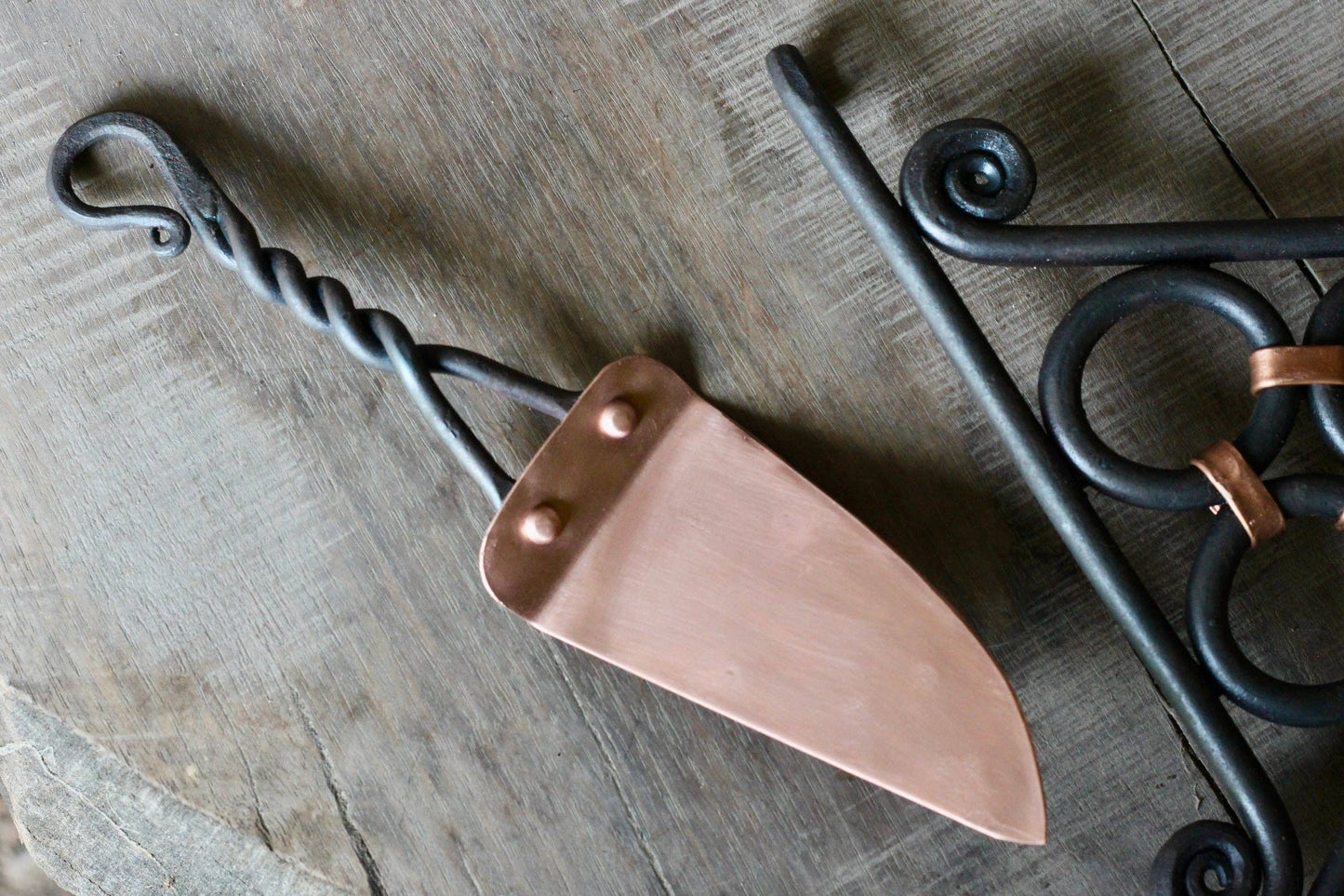 Copper Pie and Cake Server