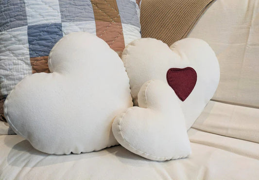 Heart Pillow w Heart Pocket
